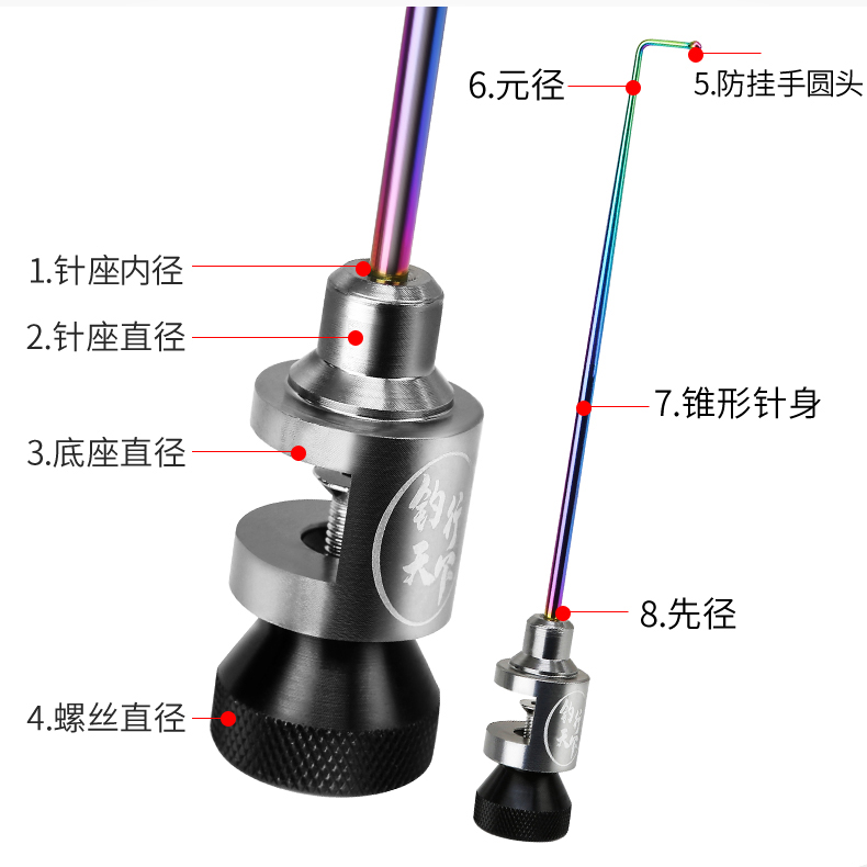 太公乐钓鱼钛合金挡针罗飞脱钩摘钩器鱼护取钩器竞技垂钓渔具用品