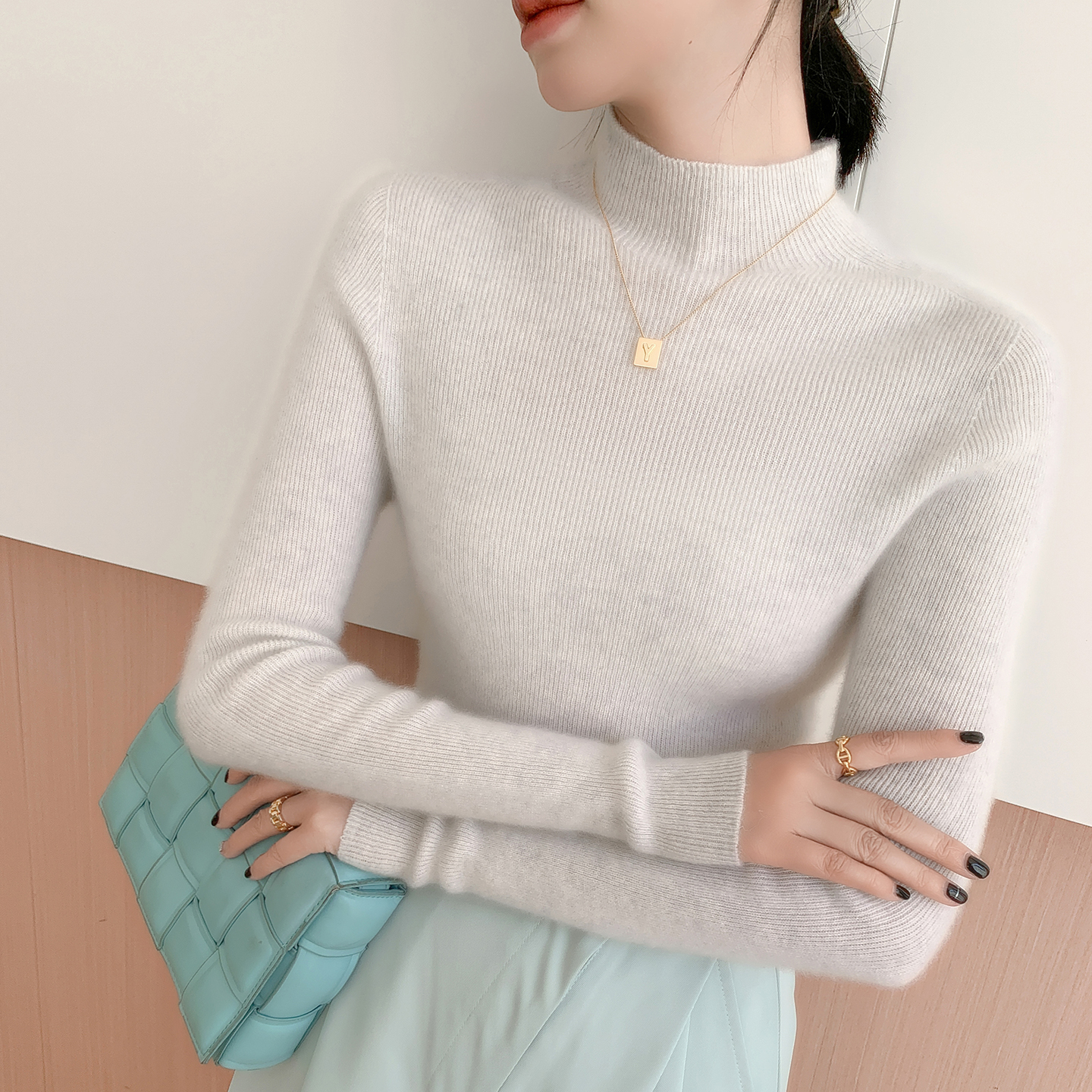 一线成衣~100%纯山羊绒无缝毛衣