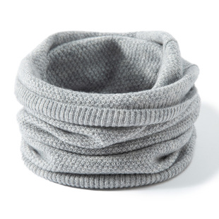 秋冬季100%纯羊绒围脖男女通用护颈椎假领子加厚保暖针织脖套