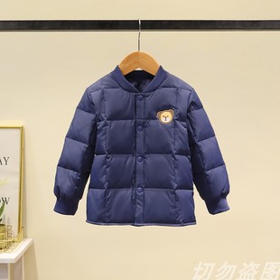 羽绒内胆儿童定做中大童羽绒衣90绒冬外穿加厚上衣男女宝宝羽绒服