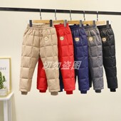 儿童羽绒裤 长裤 男女童外穿保暖裤 宝宝羽绒内胆幼儿小童加厚羽绒裤
