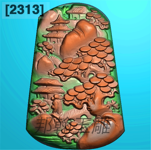 2313新款深雕厚装扫描意境精雕图