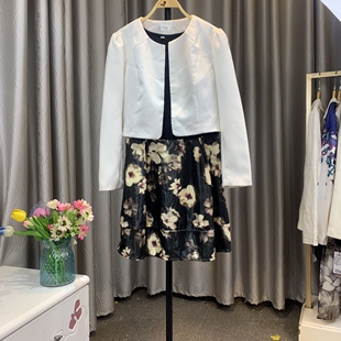 时尚大码2件套连衣裙 小香风修身显瘦百搭通勤 胖M减龄清版