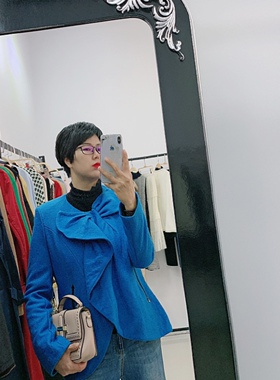 奥特品牌撤柜 乔帛冬装短款羊毛呢子大码外套 优雅知性干练年货节