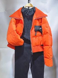 新年特惠【尤西子】冬大码短款羽绒服面包服90绒白鸭绒加厚潮范