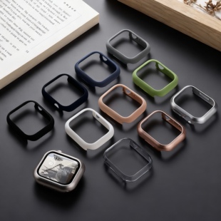 适用苹果手表S11保护壳iwatch表壳S10保护膜applewatch9保护套SE3