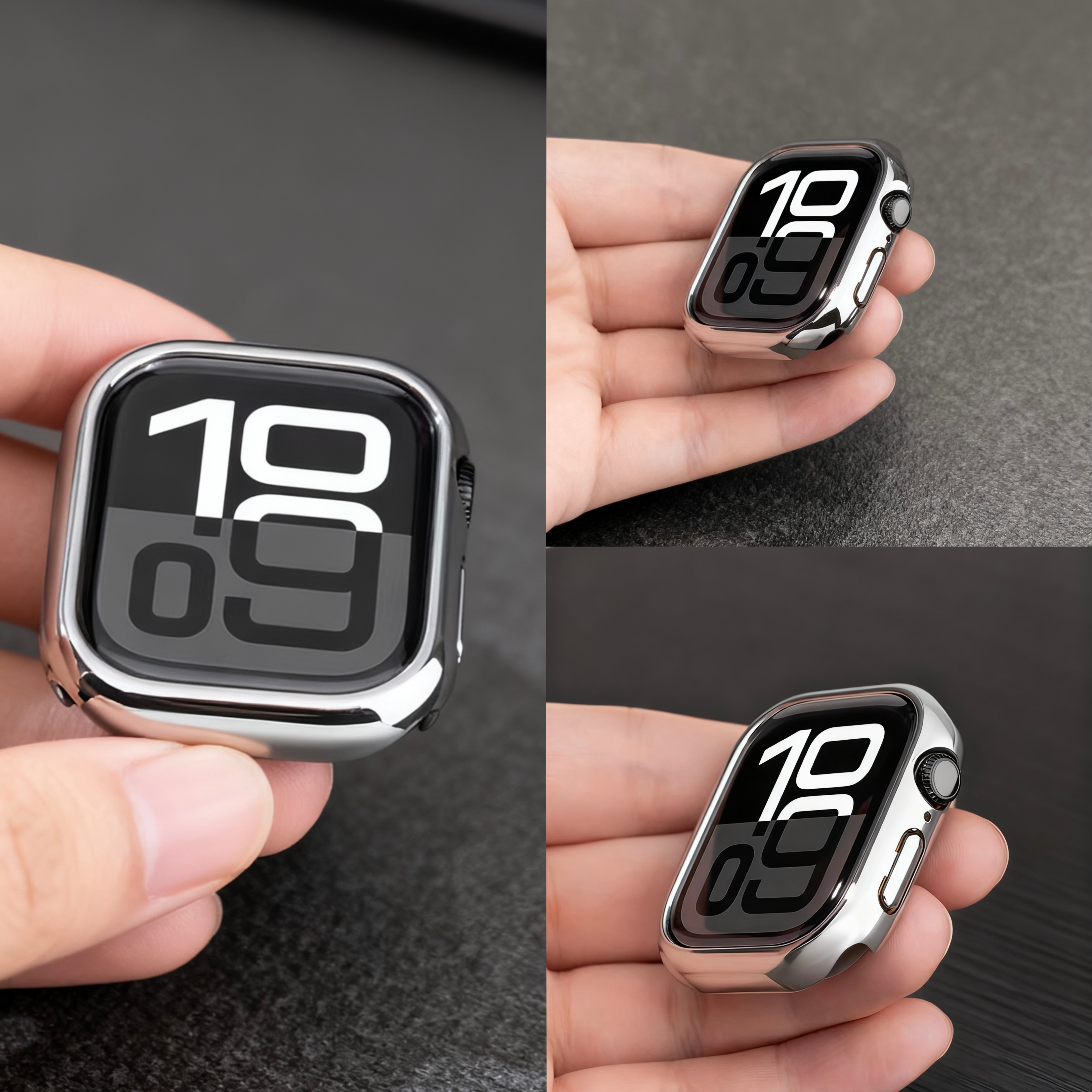 适用苹果手表S11保护壳iwatch表壳膜S10边框applewatch98保护套SE