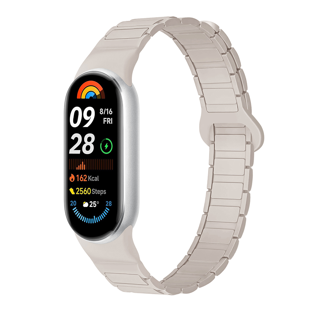 明星同款适用小米10手环表带9代腕带nfc运动9PRO磁吸硅胶替换透气