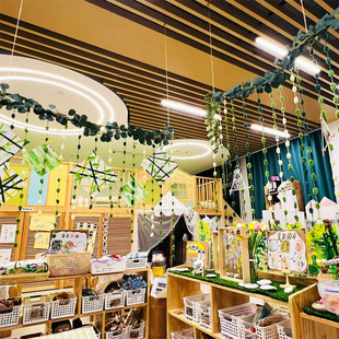 幼儿园春天环创主题墙空中吊饰悬挂装饰布置材料美工区域隔断挂饰