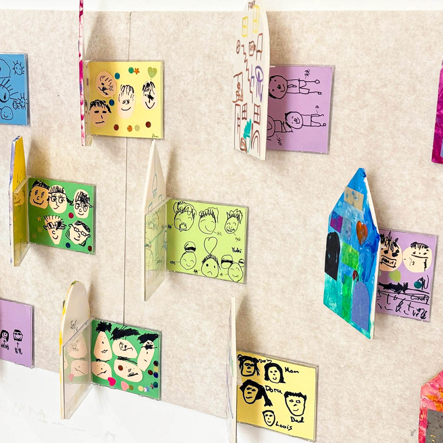 幼儿园diy绘画创意盒子环创材料倾听阅读作品展示墙美工教室装饰图片