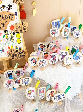 幼儿园小班签到台环创中班创意家长会自主打卡名字牌标签装饰摆件
