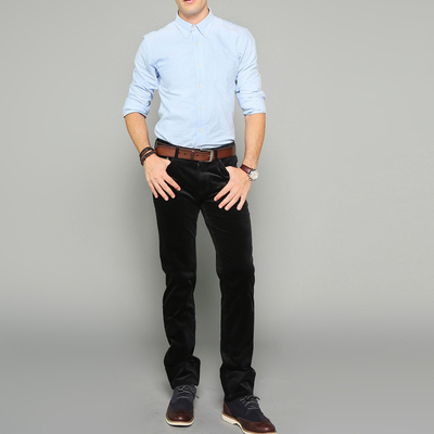 男士直筒灯芯绒裤秋冬新品