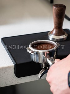 watchget咖啡机压粉垫 防滑硅胶垫吧台手柄粉锤压粉器垫工具 直角