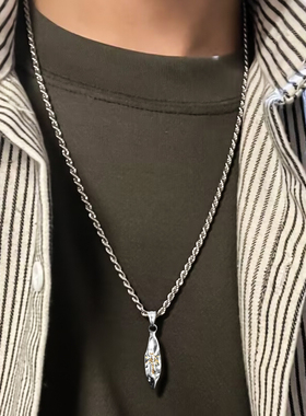 复古许愿石项链男女通用合金