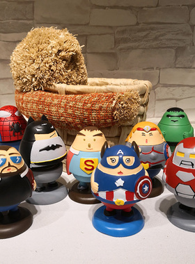 钢铁侠漫威摇头可爱车载摆件公仔