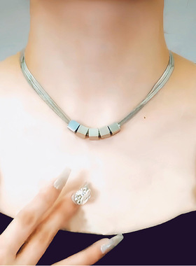 时尚达人百搭轻奢不锈钢蛇骨链