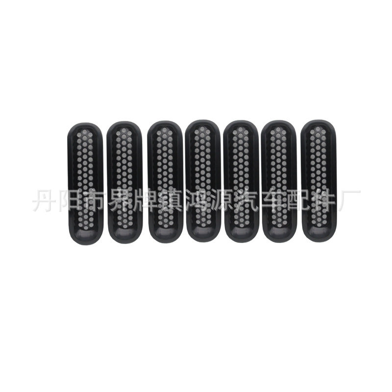 适用JEPP牧马人JK07-18年黑色前格栅网状格栅插入卡扣防虫网