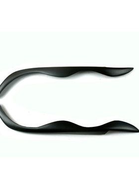 适用于宝马E46黑色树脂改装灯眉 眼眉 大灯装饰条贴件