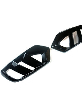 适用于奔驰W205 C级C200 C260 C300行政版改装专用黑色雾灯框罩