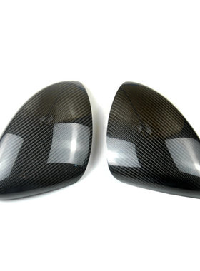 适用于14-17年款Panamera帕萨梅拉970碳纤维改装后视镜壳贴件