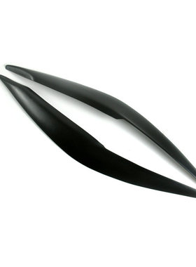 适用于11-18款大众新波罗黑色树脂灯眉 Polo MK5大灯眉贴改装眼眉