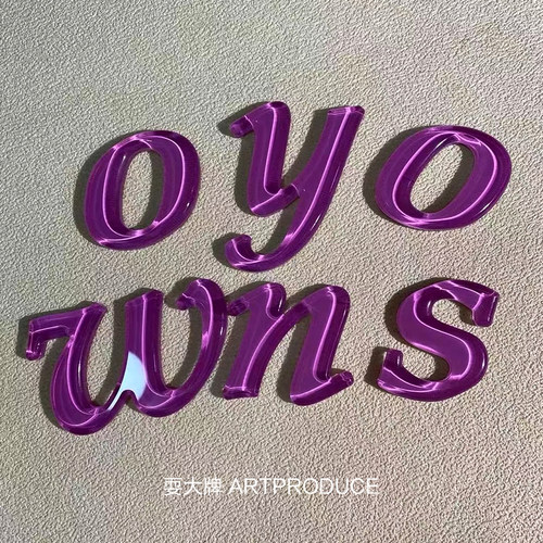 创意亚克力烤漆水晶字定制背景墙