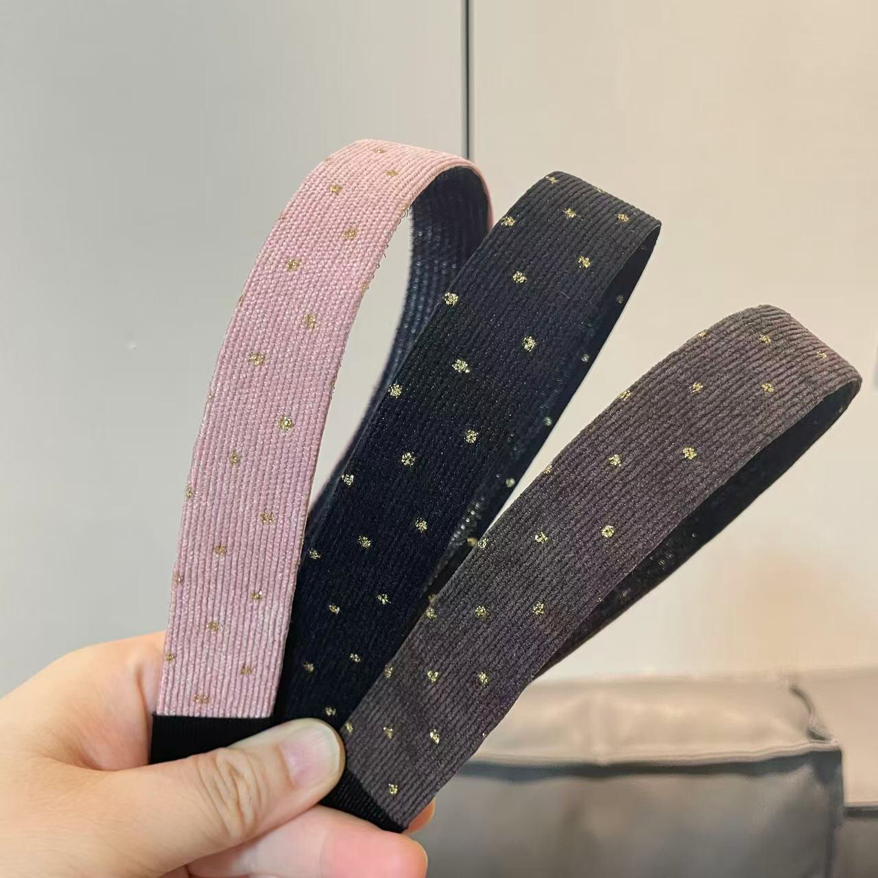 女 刘海贴式头箍不勒头发箍头饰碎发粘发贴发饰成人儿童魔术贴