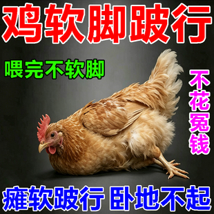 鸡软脚病专用药软腿康瘫鸡鸭鹅腿软站不起来痪脚软无力关节滑膜药