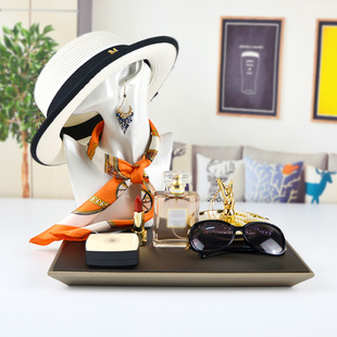 搭配套装 样板房衣帽间梳妆台饰品 托盘家饰软装 饰 全屋定制衣柜装