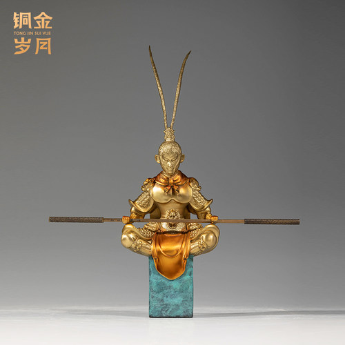 铜金岁月中式客厅玄关桌面工艺品