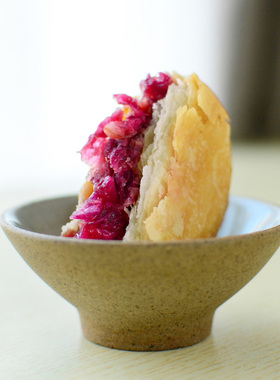 乡诉 原味鲜花素饼500g盒装 不含动物油脂和蛋奶佛家素食玫瑰花饼