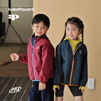 现货ppapa 教练夹克撞色拉链防水儿童远动训练中大童外套 1013027