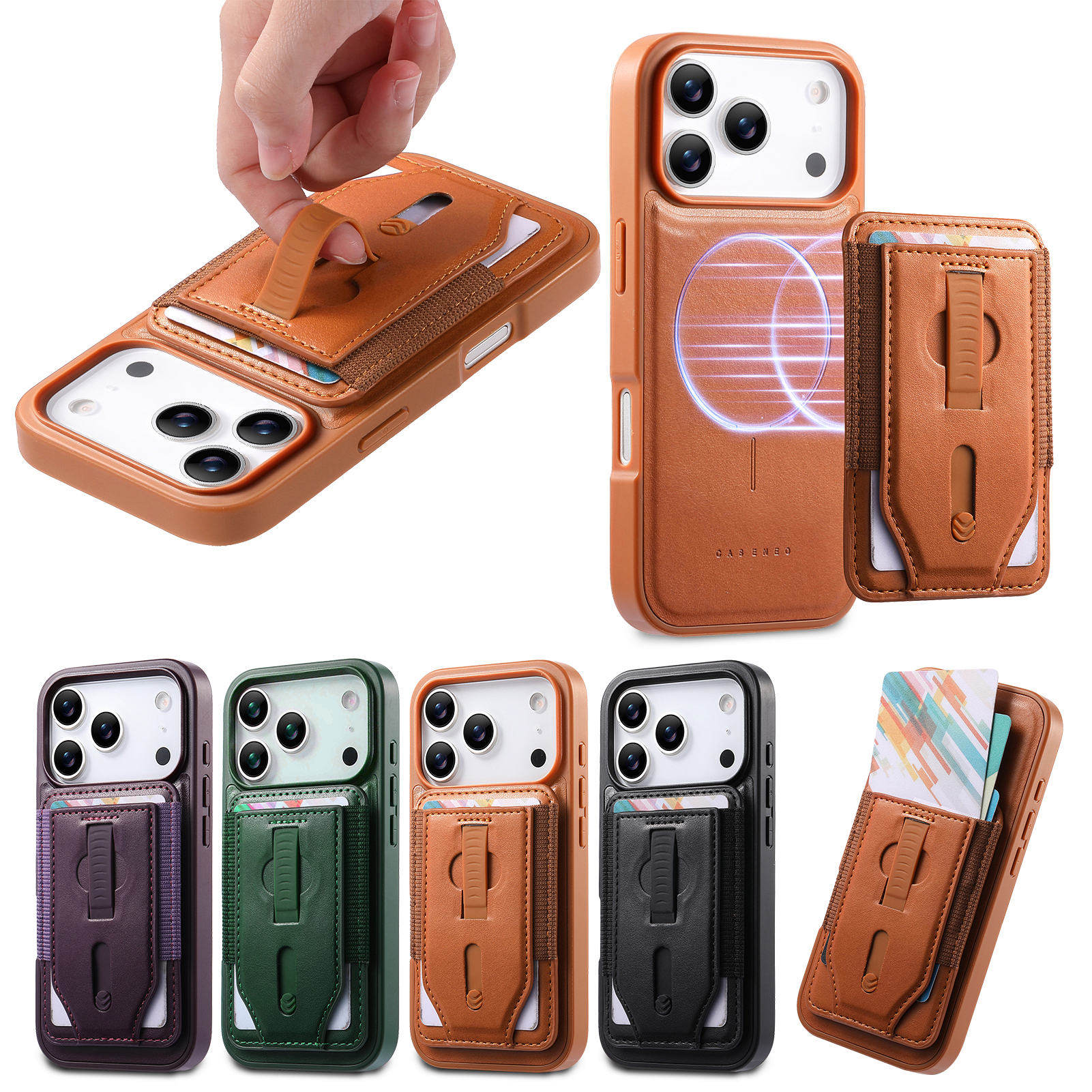 伸缩指环适用苹果17手机壳磁吸卡包iphone16/15装东西14promax强磁卡套13放证件12插卡腕带Magsafe卡夹保护壳,3C数码配件,手机保护套/壳,淘宝优惠券,粉丝福利购,淘宝优惠卷