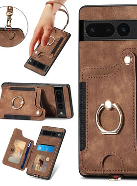 谷歌Pixel9Pro卡包手腕带适用谷歌pixel8手机壳8pro保护套Googlepixel7pro卡套7a插卡Pixel6卡包6A防挂绳外壳