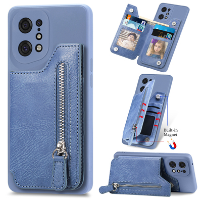 FindX5手机壳一体卡钱包插卡