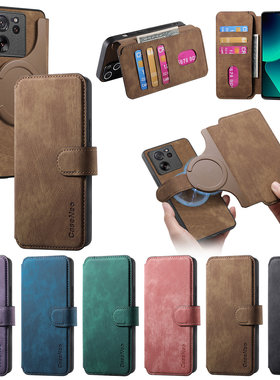 15磁吸皮套适用小米15TPro手机壳卡包12 Lite肤感14T复古17promax磁吸12全包插卡x6pro支架civi3男11x女12t