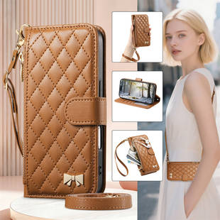 S25 全包防摔A37保护套A57翻盖A17皮套A16简约 适用三星GalaxyS25edge手机壳S24Ultra小香风三星S23FE斜挎S22