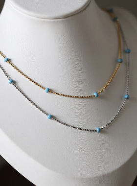 尼泊尔风项链芮苼钛钢镀金