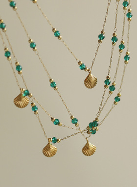 海洋风项链芮苼材质镀金