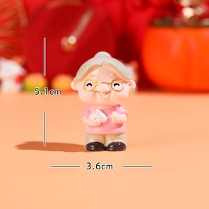 新款祝寿蛋糕装饰老爷爷老奶奶摆件寿星寿婆老头老太太摆件