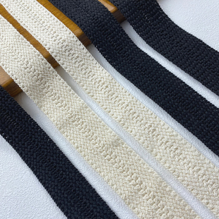 黑色小香风衣服包边条纯棉对折花边辅料手工diy服装门襟边滚边条