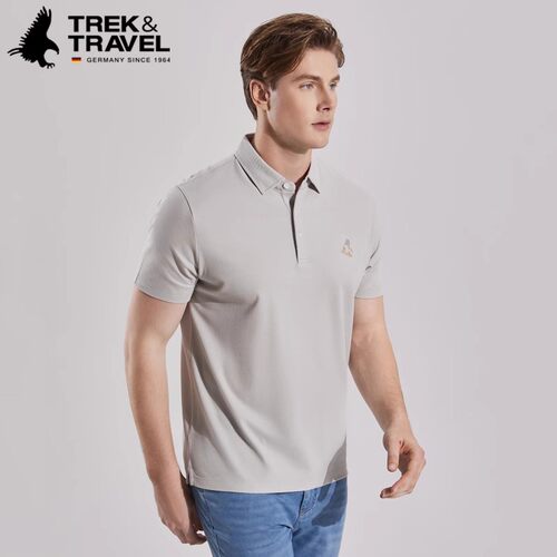 TREKTRAVEL德国飞鹰纯棉POLO衫男