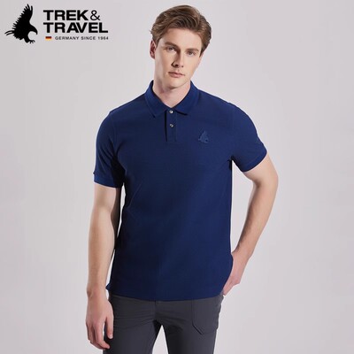 TREKTRAVEL德国飞鹰短袖POLO衫男