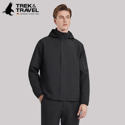 TREKTRAVEL德国飞鹰可脱卸帽夹克