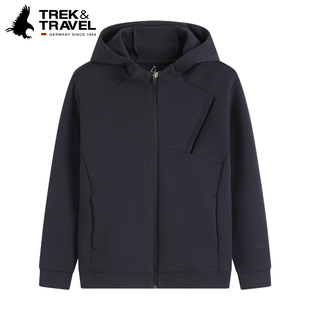 运动衫 开衫 秋季 时尚 卫衣休闲连帽外套 新款 TREKTRAVEL德国飞鹰男式