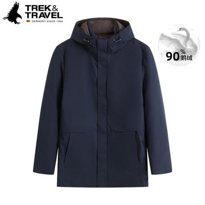 TREKTRAVEL德国飞鹰男连帽羽绒服
