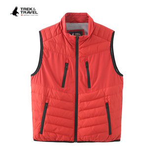 TREKTRAVEL德国飞鹰男士羽绒马甲90白鸭绒冬商务休闲背心上衣