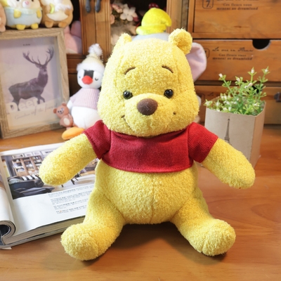 正版小熊维尼噗噗熊复古系列公仔