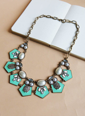 跨境通欧美品牌F21复古项链时尚