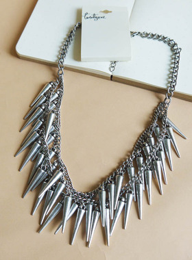 跨境通美国快速品牌F21朋克风项链欧美时尚